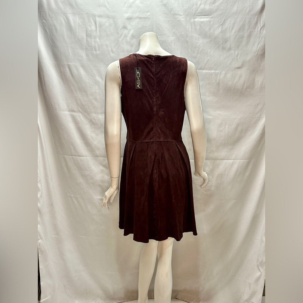 AS By DF Brown Suede Dress Size M - Picture 3 of 8